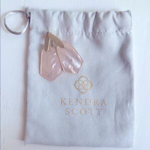 Kendra Scott Blush Pink Drop Earrings
